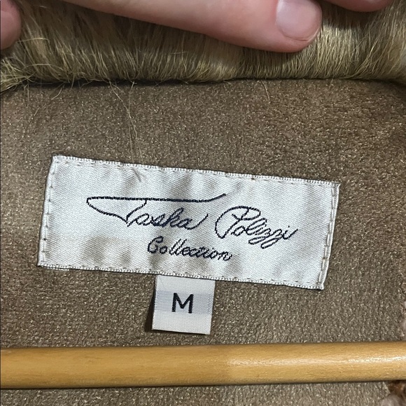 Tasha Polizzi Tan Faux Fur Trim Vest - Picture 2 of 7